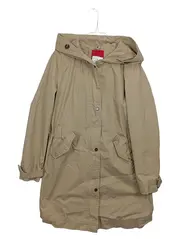 Vorschaubild 1 von Damen Parka Leichte Jacke mit Kapuze Beige Gr. 40 Baumwolle