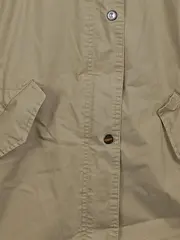 Vorschaubild 3 von Damen Parka Leichte Jacke mit Kapuze Beige Gr. 40 Baumwolle