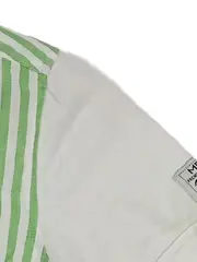Vorschaubild 4 von Jungen Freizeithemd Gr. 134 Kurzarm Grün Weiß Gestreift