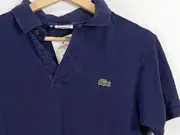 Vorschaubild 3 von Poloshirt Herren Gr. 2 XS Blau Baumwolle Kurzarm Piqué Logo Shirt