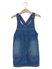 Vorschaubild 1 von Jeans Latzkleid Mädchen Gr. 104 Blau Baumwolle Trägerkleid