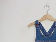 Vorschaubild 2 von Jeans Latzkleid Mädchen Gr. 104 Blau Baumwolle Trägerkleid