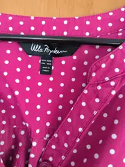 Vorschaubild 5 von Damen Langarmshirt Tunika Lila Punkte Baumwolle Größe 46x48