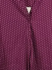 Vorschaubild 2 von Damen Langarmshirt Tunika Lila Punkte Baumwolle Größe 46x48