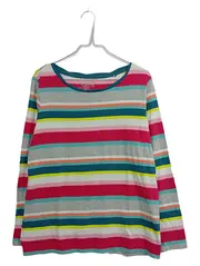 Vorschaubild 1 von Damen Langarmshirt Gestreift Baumwolle Freizeit Gr. L 40