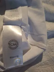 Vorschaubild 2 von TCM Damen T-Shirt Weiß Gr. 36/38 Smok Raffungen Kurzarm Baumwolle
