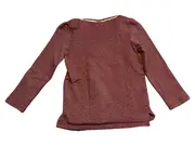 Vorschaubild 4 von Mädchen Langarmshirt Gr. 104x110 Lila Herz Glitzer Streifen Baumwolle