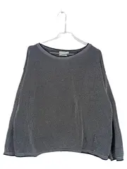 Vorschaubild 1 von Damen Pullover Strick Langarm Baumwolle Blau Gr. XXL