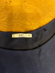 Vorschaubild 4 von Damen Jerseykleid Langarm Blau Gr. M Seitenstreifen