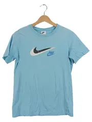 Vorschaubild 1 von T-Shirt Kinder Gr. 158-170 Blau Swoosh Logo Sportlich Baumwolle
