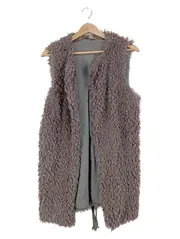 Vorschaubild 1 von Damen Fellweste Kunstfell Weste Gr. 38/M Grau Casual
