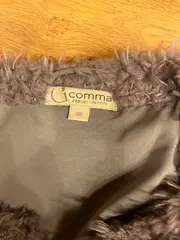 Vorschaubild 5 von Damen Fellweste Kunstfell Weste Gr. 38/M Grau Casual