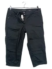 Vorschaubild 1 von Alexa Capri Hose Damen Gr. 42 Schwarz Stoffhose 3/4