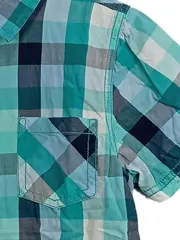 Vorschaubild 5 von Kinder Freizeithemd Gr. 128 kariert Kurzarm Mehrfarbig Casual