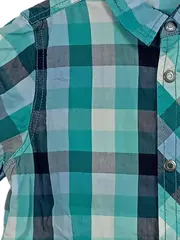 Vorschaubild 4 von Kinder Freizeithemd Gr. 128 kariert Kurzarm Mehrfarbig Casual