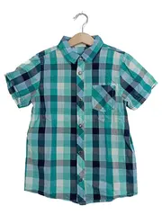 Vorschaubild 1 von Kinder Freizeithemd Gr. 128 kariert Kurzarm Mehrfarbig Casual