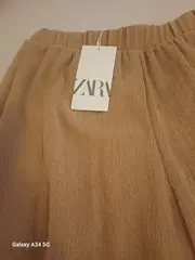 Vorschaubild 5 von Damen Stoffhose Haremshose Beige Gr. 36 S Elastikbund