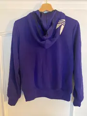 Vorschaubild 2 von Trainingsjacke Damen Blau Kapuze Polyester Gr. 40 L Sport