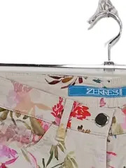 Vorschaubild 2 von Damen Stoffhose Blumenmuster Gr. 38 Baumwolle Floral Sommer