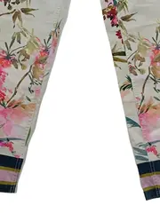 Vorschaubild 4 von Damen Stoffhose Blumenmuster Gr. 38 Baumwolle Floral Sommer