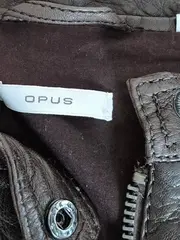 Vorschaubild 8 von Lederjacke Damen Gr. 38 M Braun Echtleder Biker Style Übergang Casual