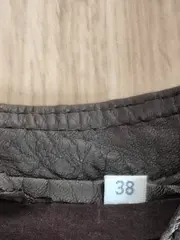 Vorschaubild 9 von Lederjacke Damen Gr. 38 M Braun Echtleder Biker Style Übergang Casual