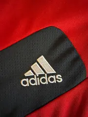 Vorschaubild 2 von Herren Sport Shirt Langarm Gr. 44/XL Rot Schwarz Climacool