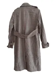 Vorschaubild 2 von Damen Trenchcoat Gr. 36/S Kariert Beige Klassisch