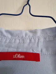 Vorschaubild 6 von Damen Poloshirt Gr. 40/L Hellblau Baumwolle Kurzarm