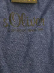 Vorschaubild 3 von Herren T-Shirt V-Ausschnitt Blau Gr. M/L Baumwolle Basic