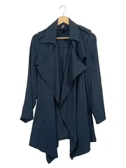 Vorschaubild 1 von Leichte Jacke Damen Petrol L Asymmetrischer Schnitt Alltag Frühjahr Sommer