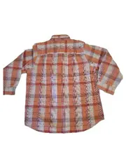 Vorschaubild 6 von Kinder Hemd Gr. 116/122 kariert orange Baumwolle Jungen