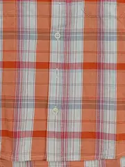 Vorschaubild 4 von Kinder Hemd Gr. 116/122 kariert orange Baumwolle Jungen