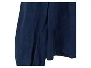Vorschaubild 2 von Damen Langarmshirt Gr. 36 Blau V-Ausschnitt Glitzer Borte Raffung Casual