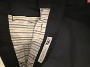 Vorschaubild 3 von Herren Stoffhose Casual Uni Schwarz Gr. W30 S Baumwolle Knopf