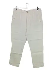Vorschaubild 1 von Herren Leinenhose Beige Gr. 50/L W34 Stoffhose Casual