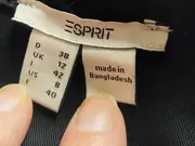 Vorschaubild 5 von Damen Hemdblusenkleid Gr. 38/M Schwarz Baumwolle Langarm