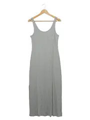 Vorschaubild 1 von Damen Trägerkleid Maxikleid Gr. M Grau Meliert