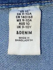 Vorschaubild 6 von &Denim Jeansjacke Kinder Mädchen Gr. 140 Blau Baumwolle