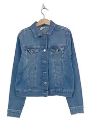 Vorschaubild 1 von &Denim Jeansjacke Kinder Mädchen Gr. 140 Blau Baumwolle
