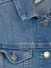 Vorschaubild 3 von &Denim Jeansjacke Kinder Mädchen Gr. 140 Blau Baumwolle