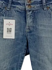 Vorschaubild 2 von Five Damen Jeans Shorts Gr. W29/38 Blau Bermuda Denim