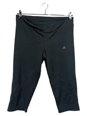 Vorschaubild 1 von Damen Sport Leggings 3/4 Capri Schwarz Gr. 42 XL Fitness