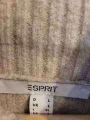 Vorschaubild 7 von Damen Rollkragenpullover Zopfmuster Beige Gr. L Oversized