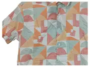Vorschaubild 3 von Kinder Hemd Kurzarm Gr. 128/130 Geometrisch Mehrfarbig Baumwolle