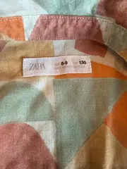 Vorschaubild 4 von Kinder Hemd Kurzarm Gr. 128/130 Geometrisch Mehrfarbig Baumwolle
