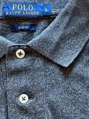 Vorschaubild 5 von Herren Poloshirt Gr. L/52 Grau Meliert Slim Fit