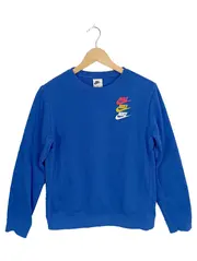 Vorschaubild 1 von Kinder Pullover Sweatshirt Blau Logo-Print Gr. 158-170 Sportlich