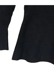 Vorschaubild 5 von TAIFUN Pullover Damen Gr. 38 Schwarz Schößchen 3/4 Arm Volant Strick Elegant