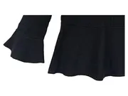 Vorschaubild 4 von TAIFUN Pullover Damen Gr. 38 Schwarz Schößchen 3/4 Arm Volant Strick Elegant